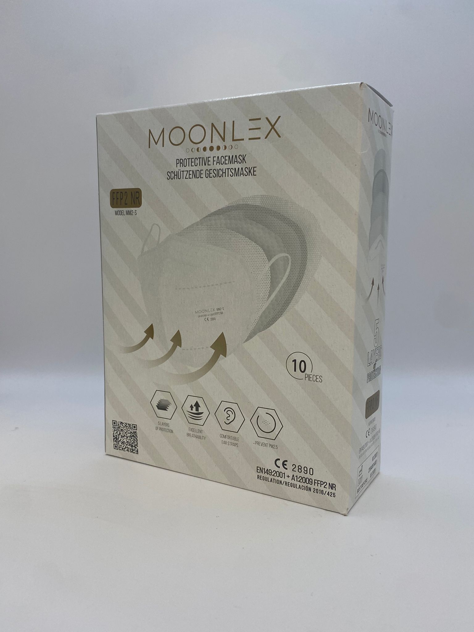 FFP2 Maske - Moonlex - ohne Ventil - Ohrenschlaufen