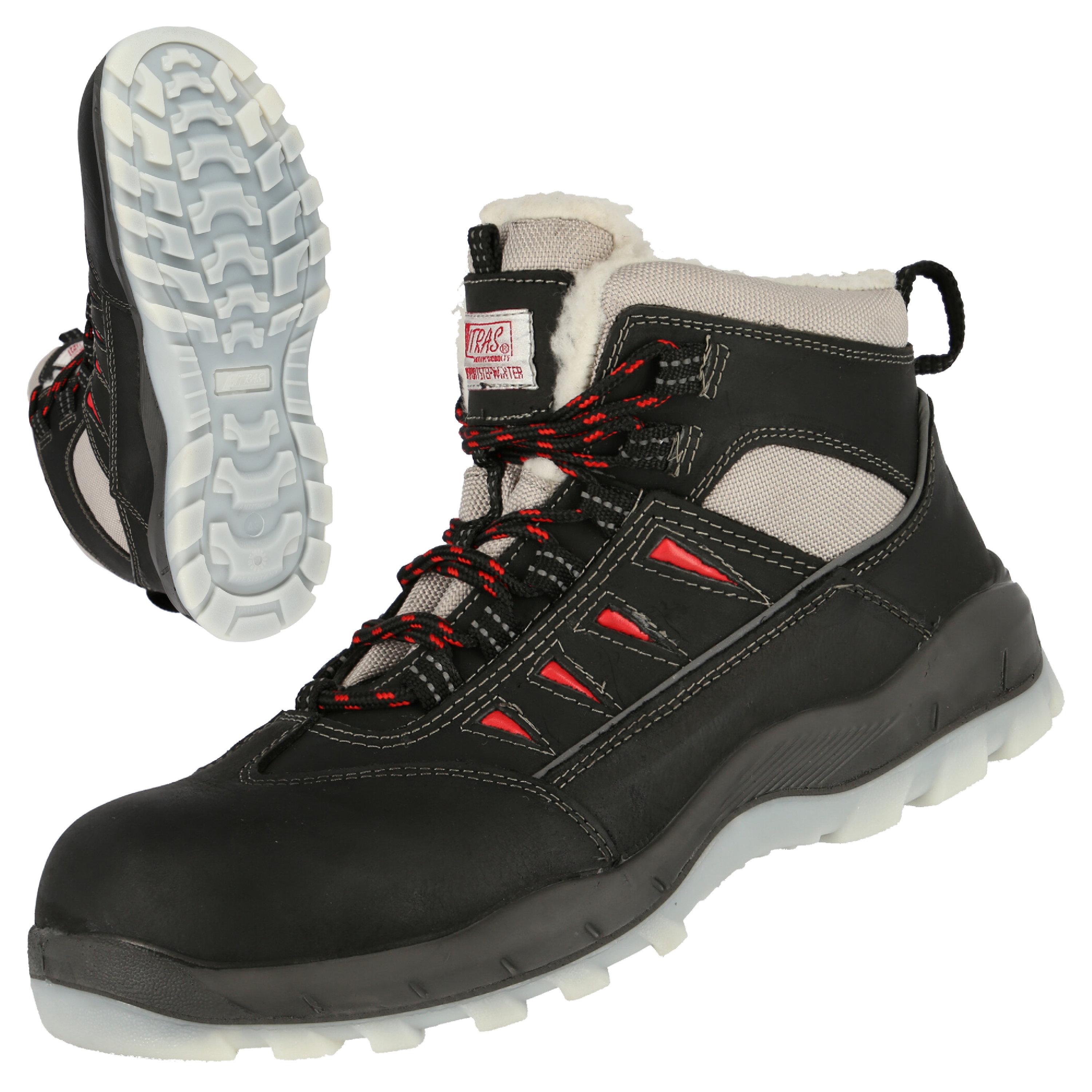 7301W - NITRAS SPORT STEP MID W, S3 CI Sicherheitswinterstiefel, halbhoch, schwarz, EN ISO 20345, DGUV Regel 112-191