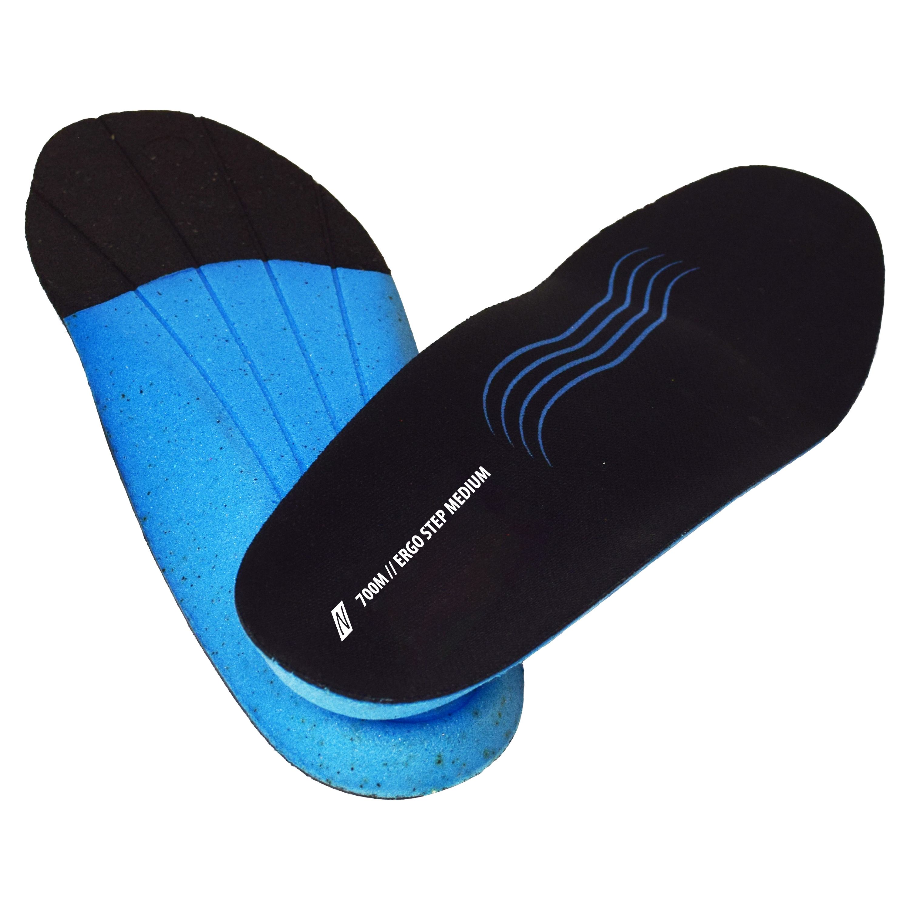 700M - NITRAS ERGO STEP MEDIUM, semi-orthopädische Einlegesohle, schwarz / blau