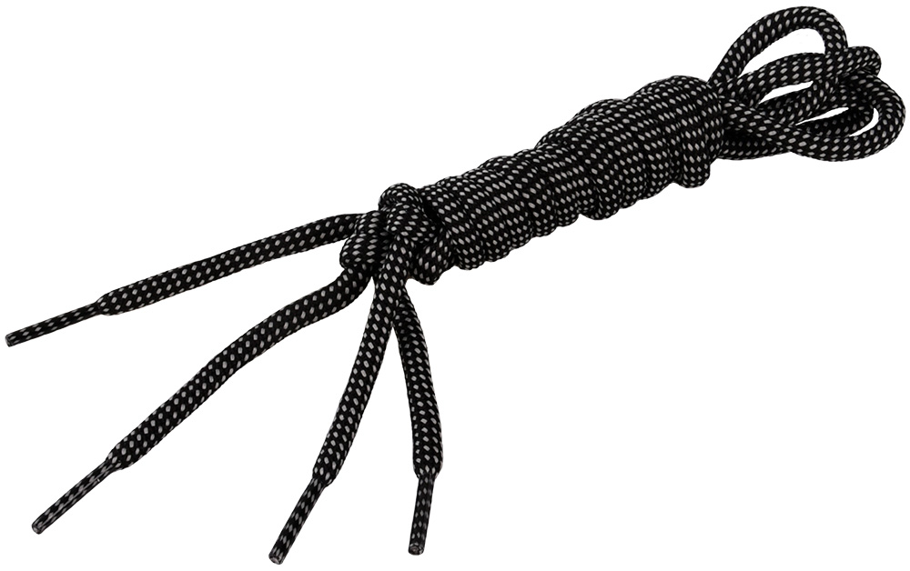 Schnürsenkel, schwarz-grau 120