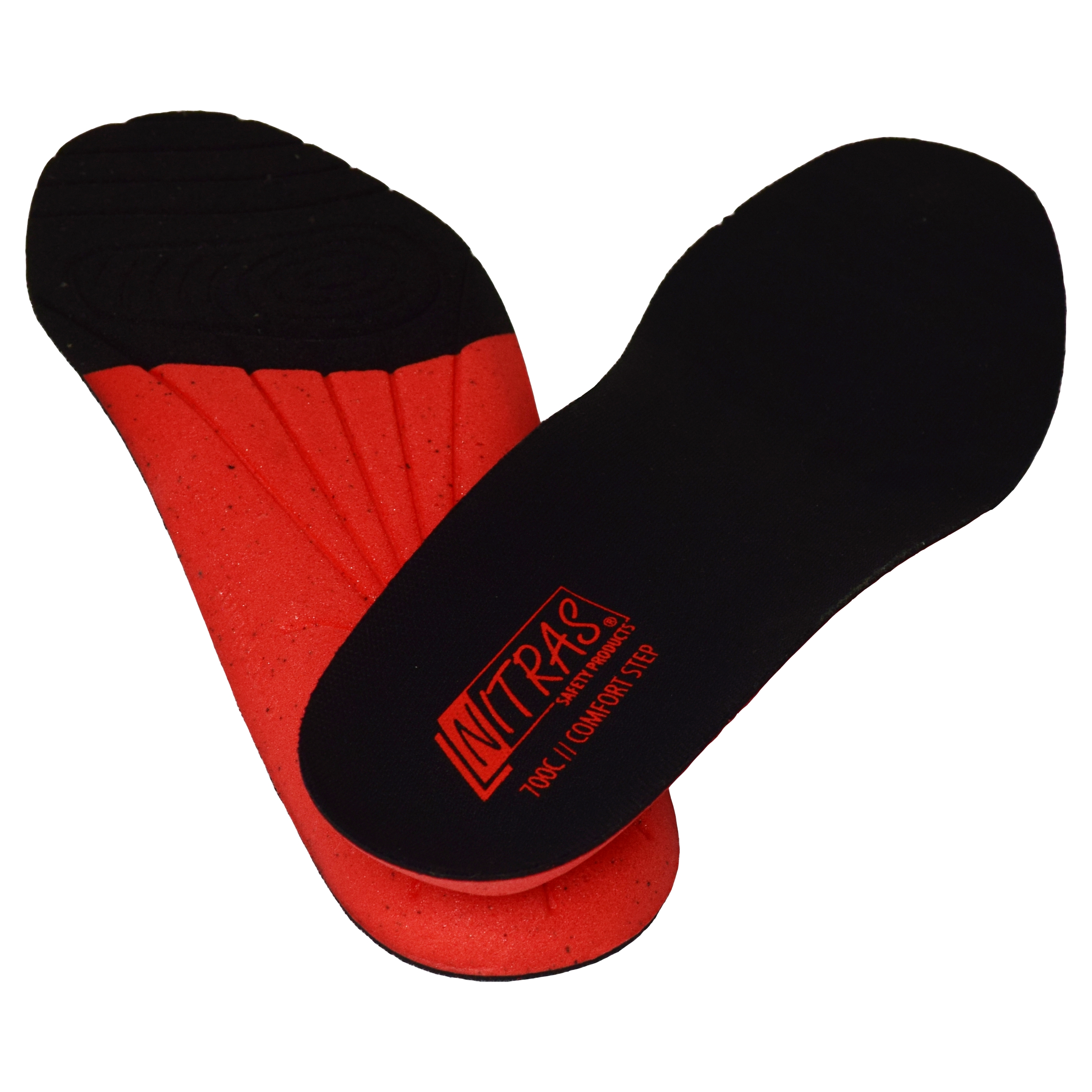 700C - NITRAS COMFORT STEP, Einlegesohle, schwarz / rot