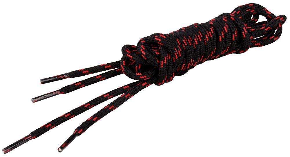 Schnürsenkel, schwarz-rot 200
