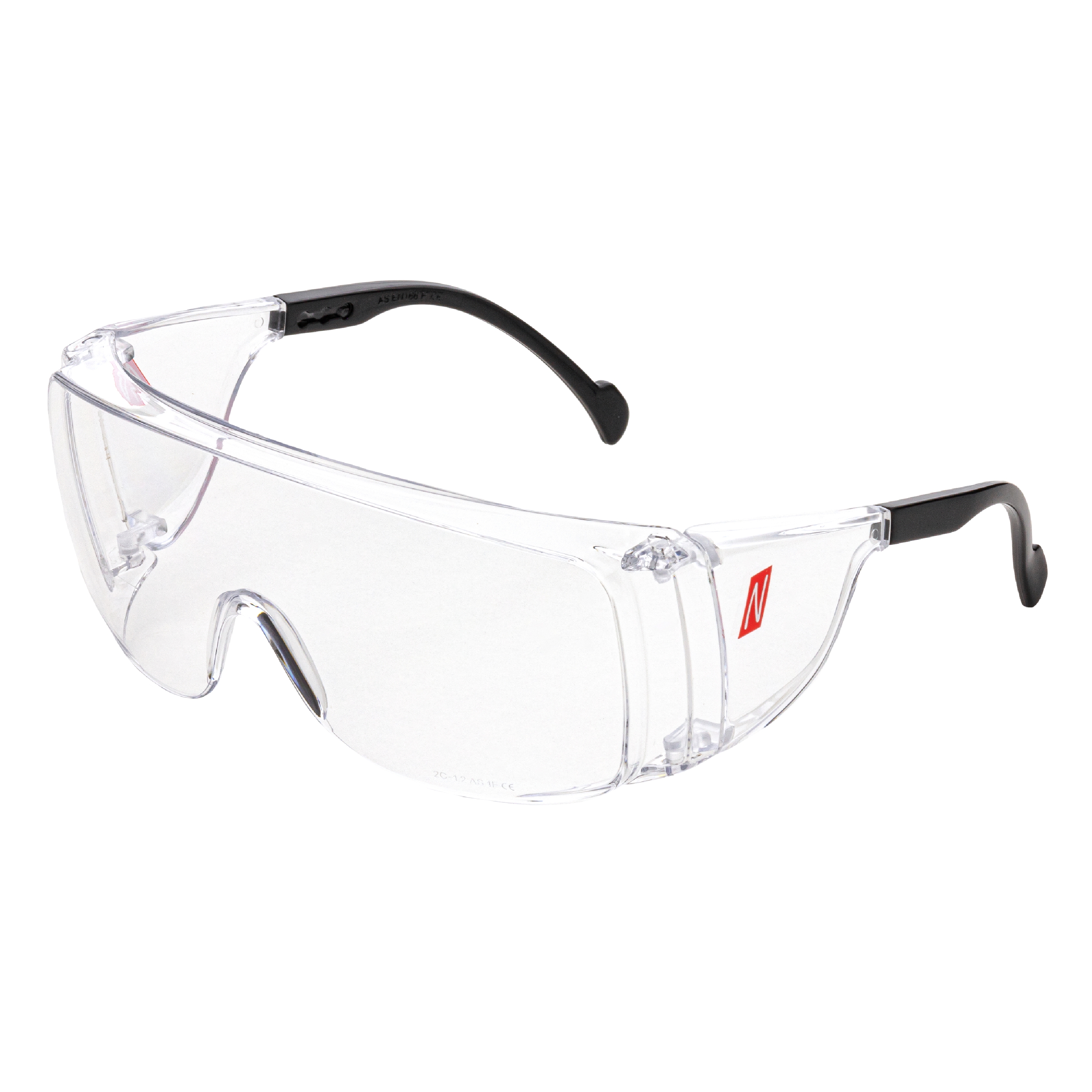 9015 - NITRAS VISION PROTECT OTG, Schutzbrille, schwarz / transparent, EN 166