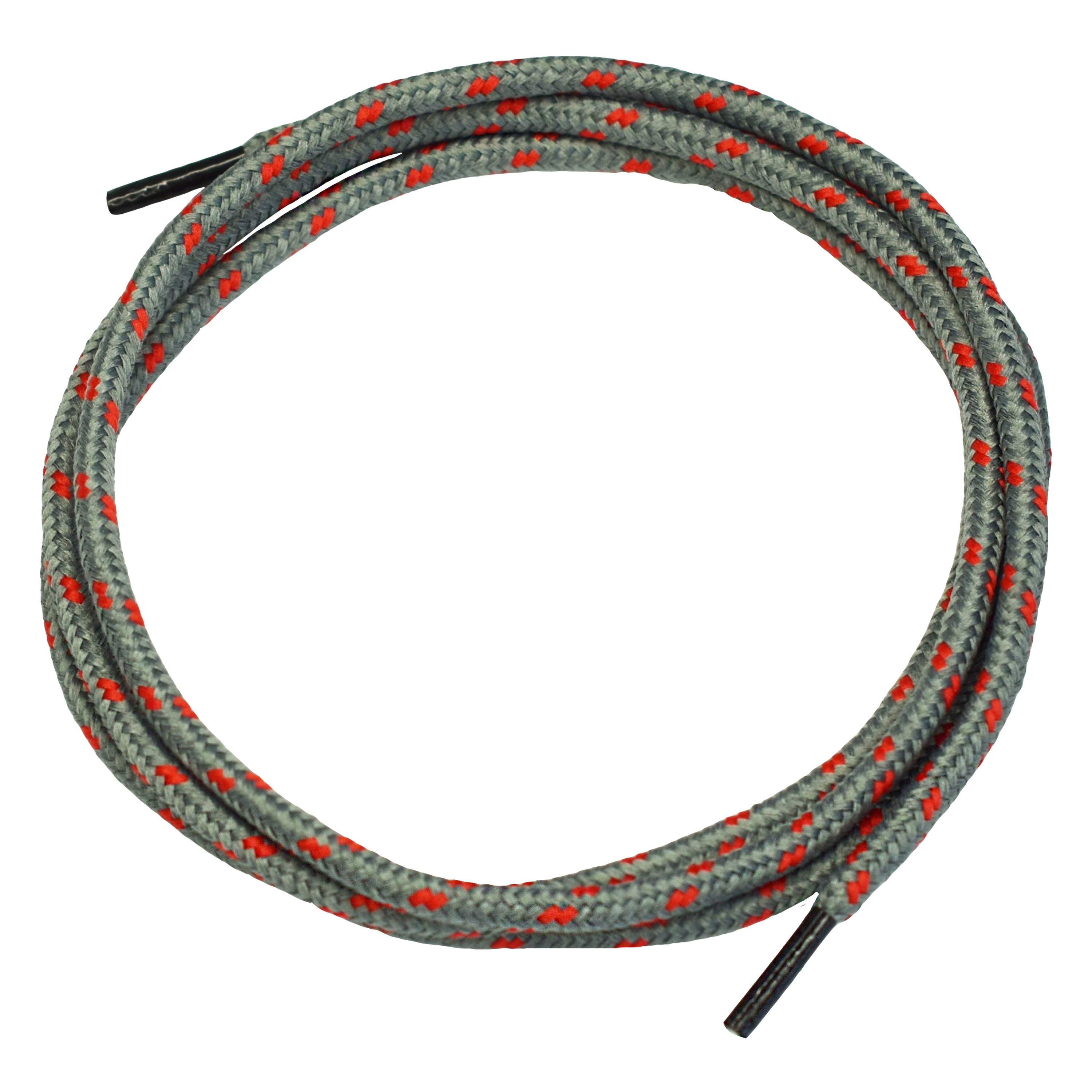 7201S - NITRAS Schnürsenkel, grau / rot