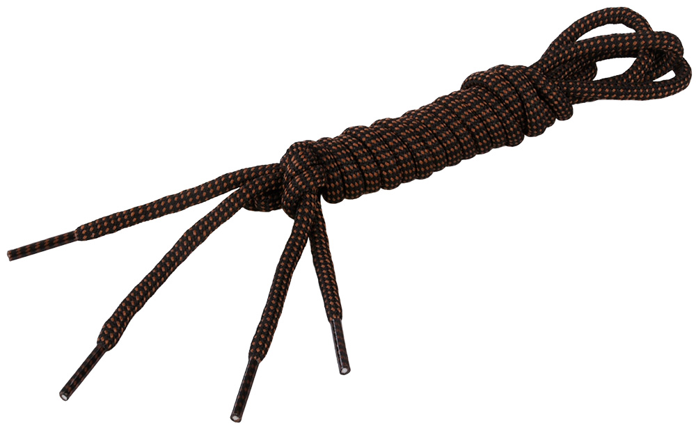 Schnürsenkel, schwarz-braun 120