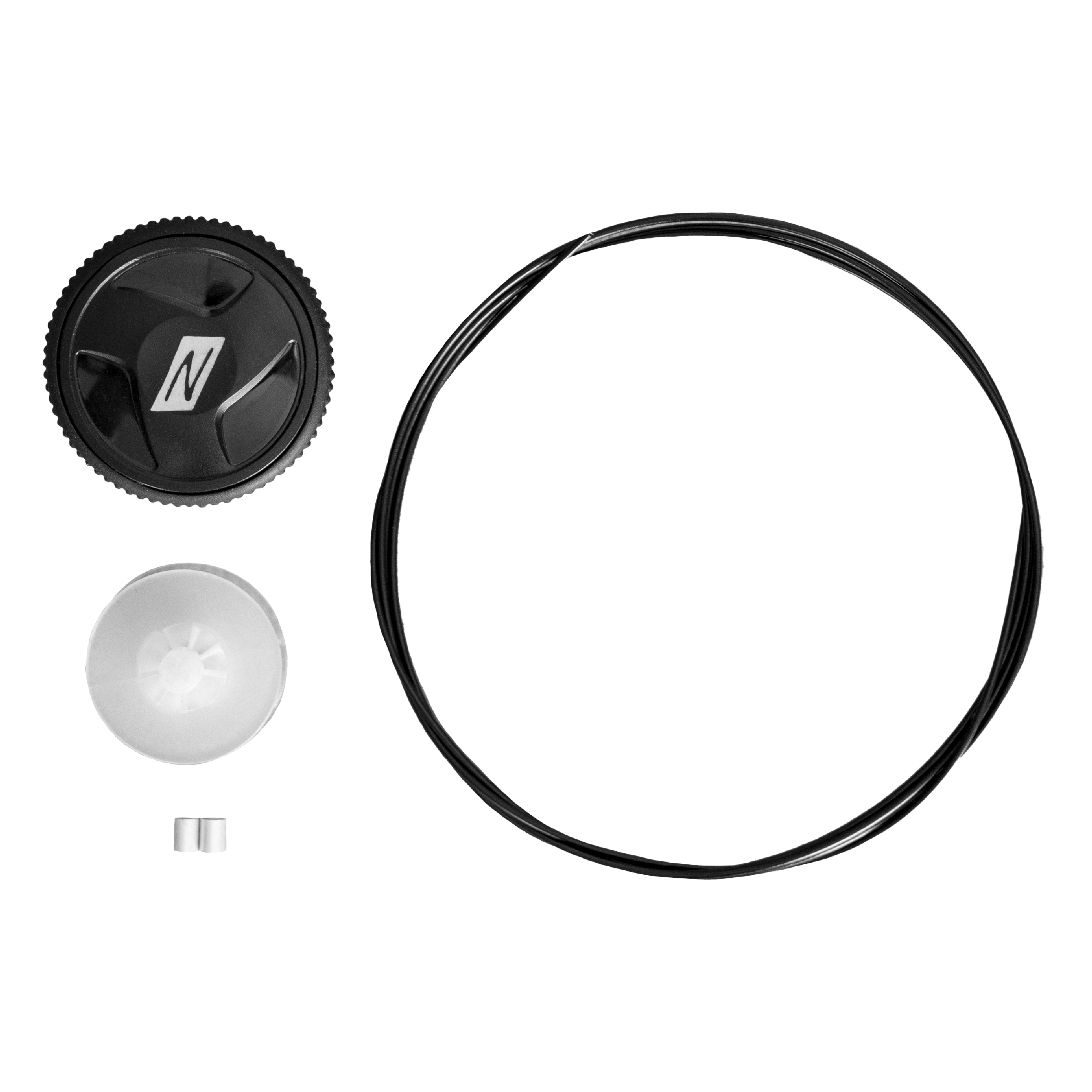 712 - NITRAS FIT SYSTEM, Ersatzteile für Drehverschluss, schwarz / transparent / silber