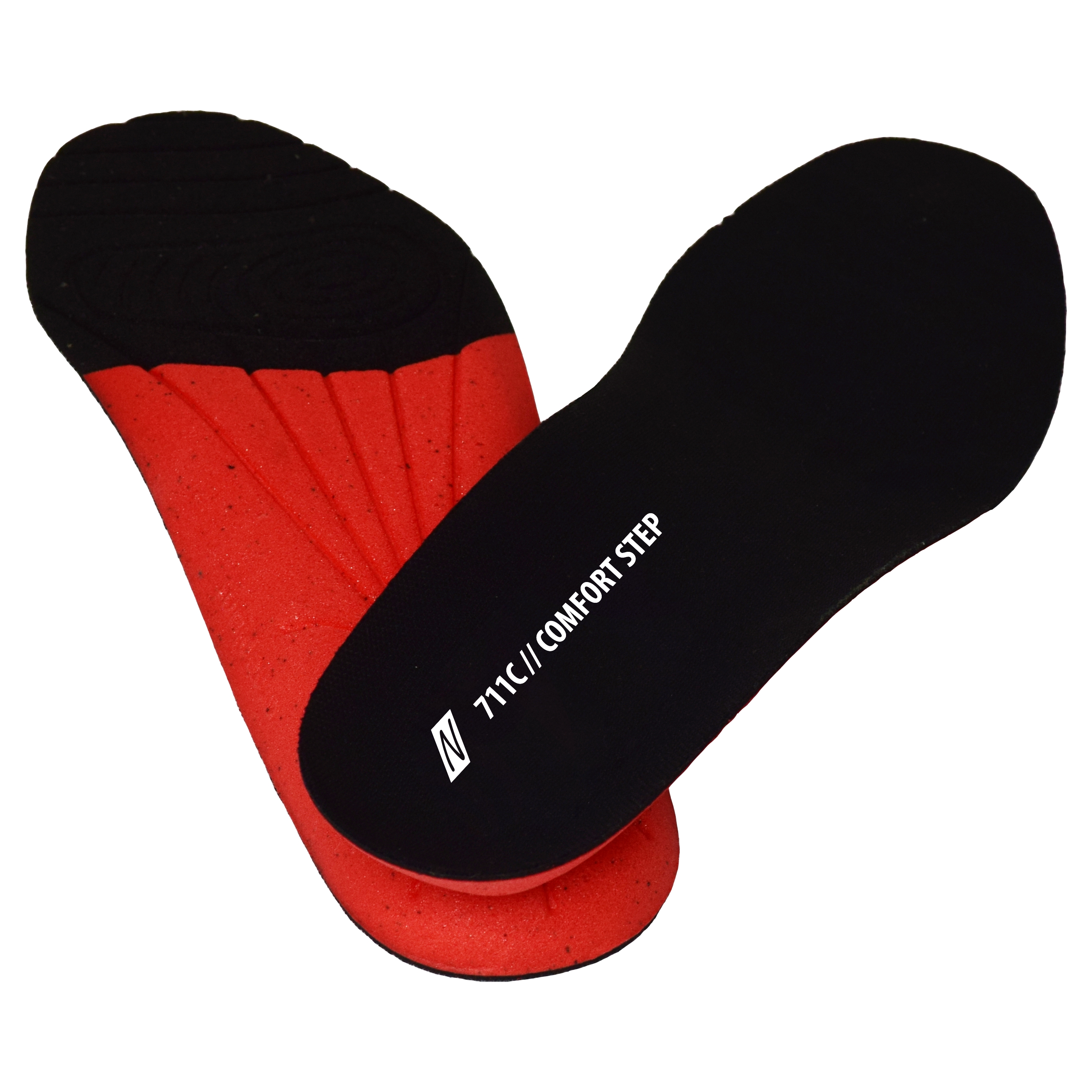 711C - NITRAS COMFORT STEP, Einlegesohlen, schwarz / rot