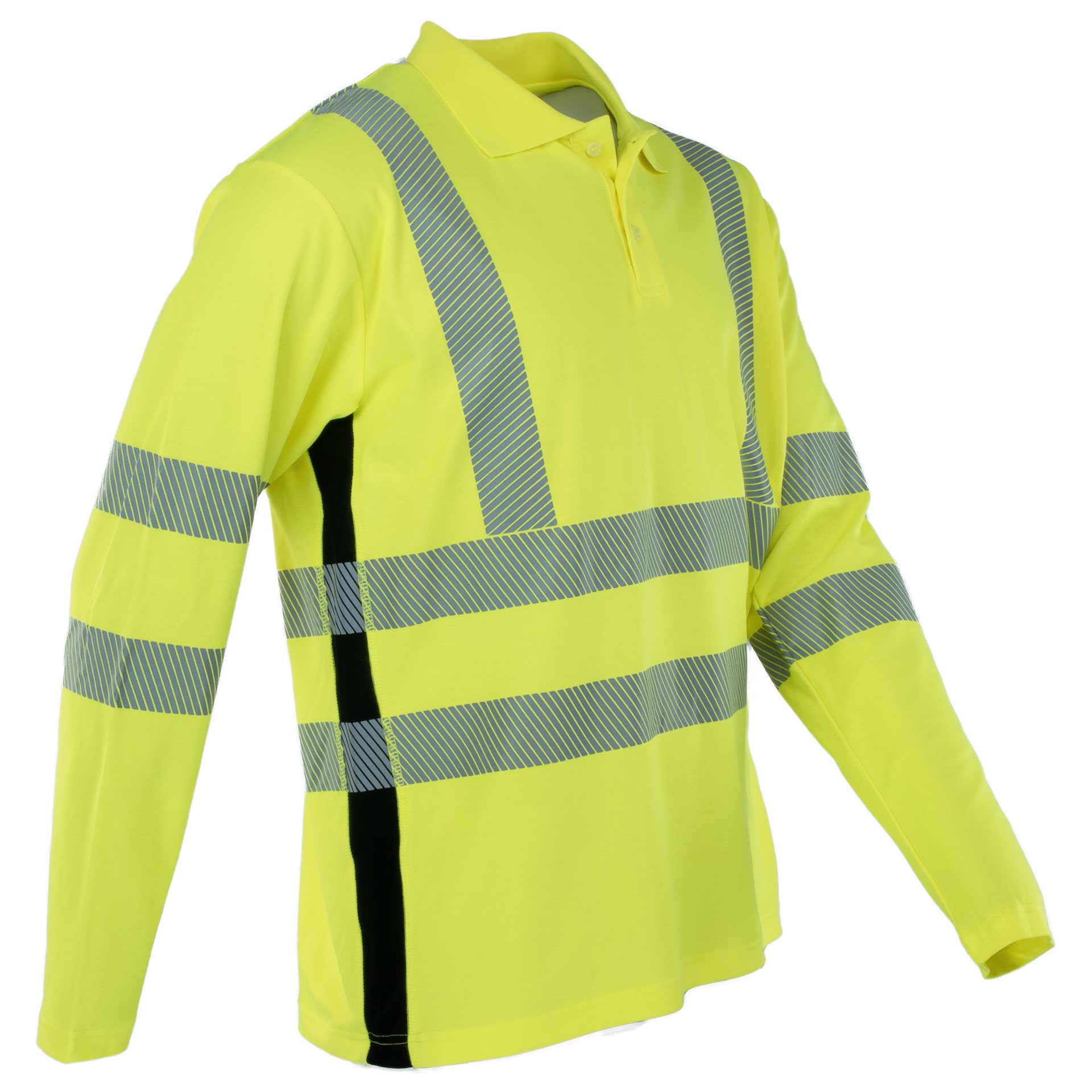 PTW-POLO-L - PREVENT® Premium Warnschutz Langarm-Poloshirt PTW-POLO-L