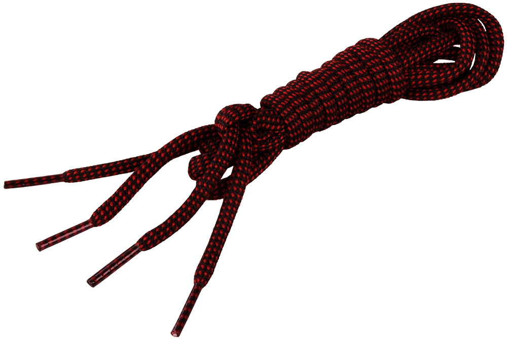 Schnürsenkel, schwarz-rot 120