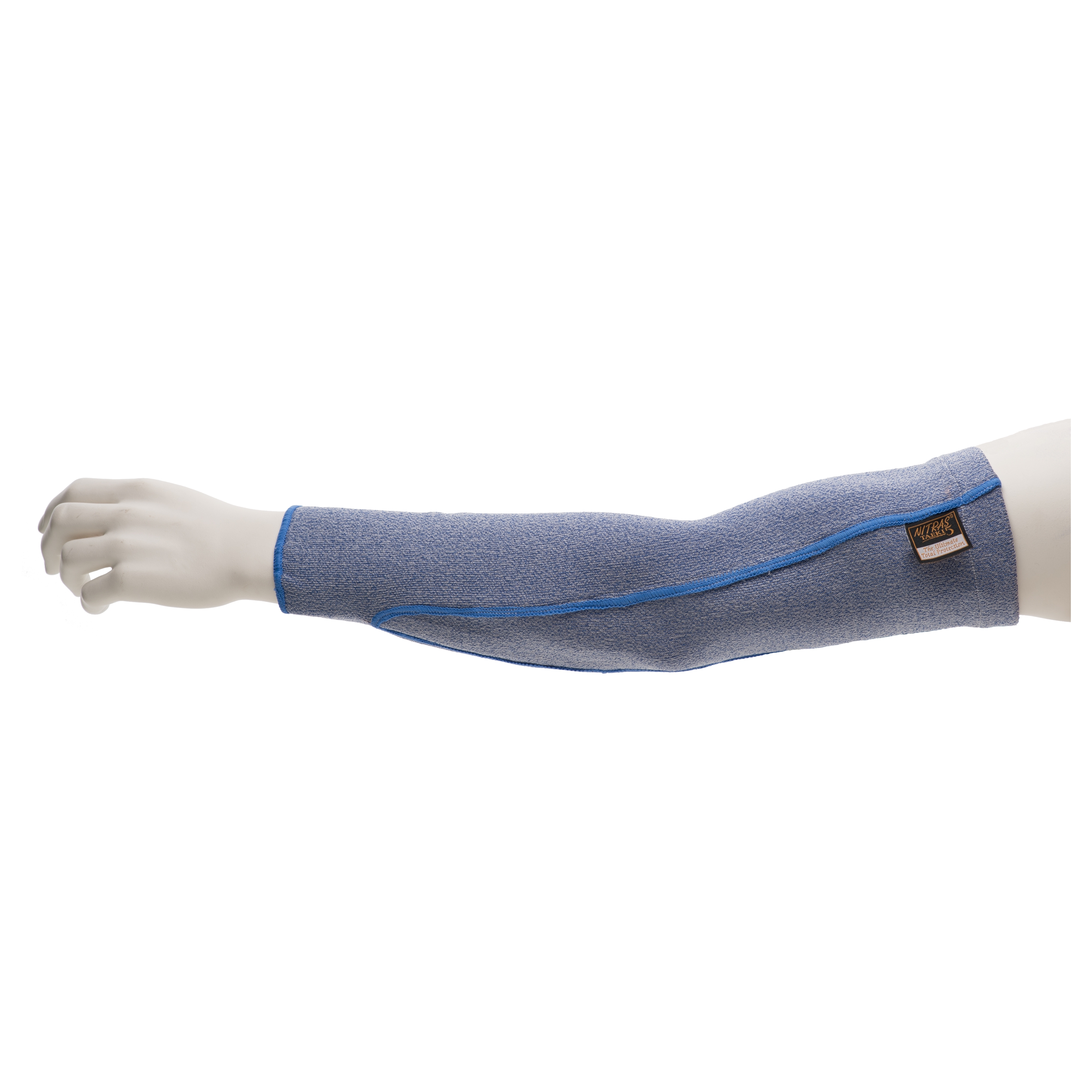 6796 - NITRAS TAEKI Schnittschutz-Armschoner, blau, EN 388, EN 407