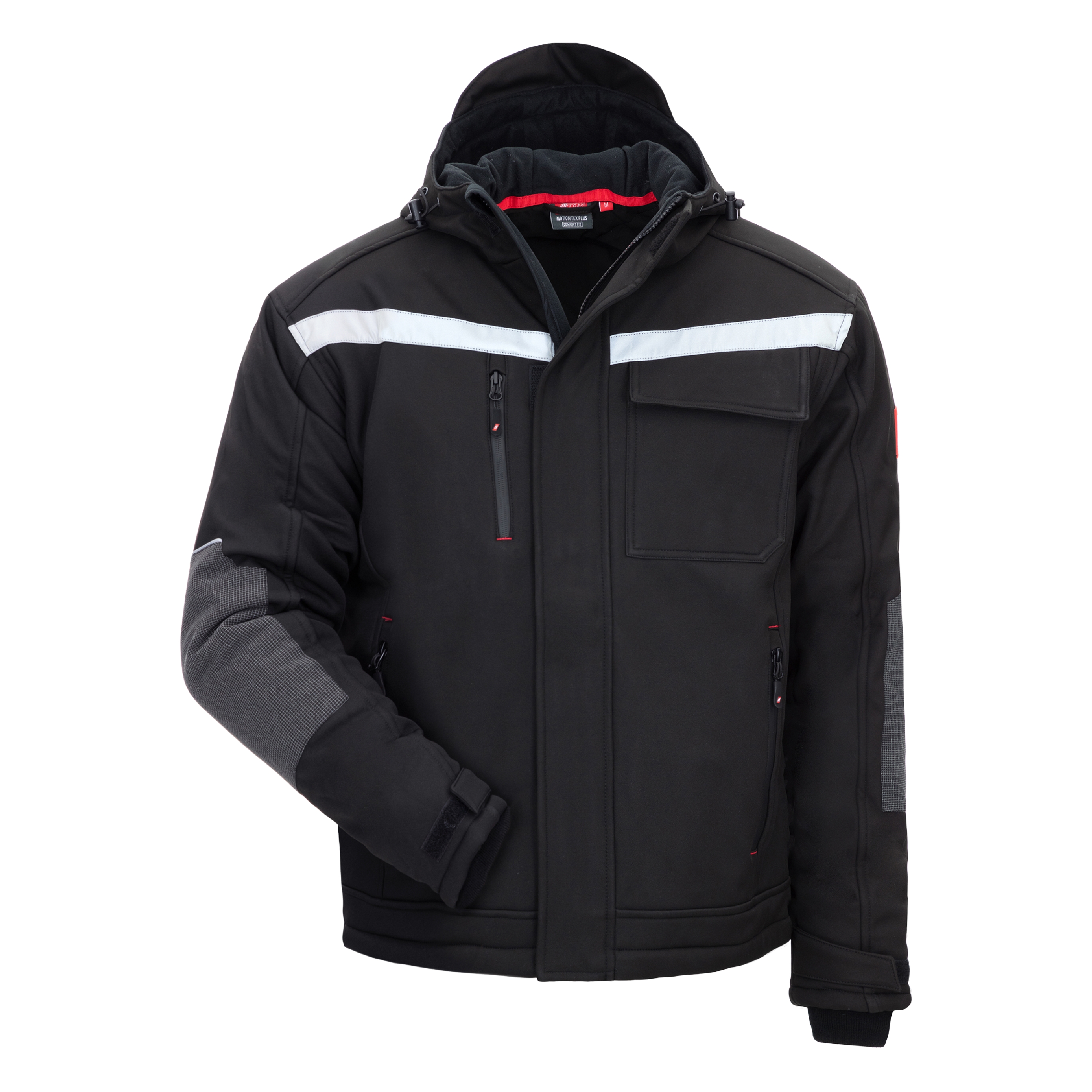 7180W - NITRAS MOTION TEX PLUS, Winterjacke, schwarz, OEKO-TEX